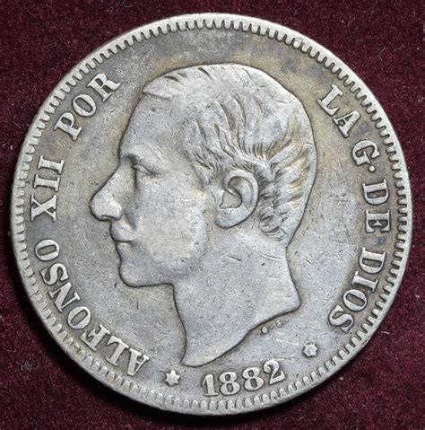 2 pesetas 1882|valor moneda 2 pesetas 1882.